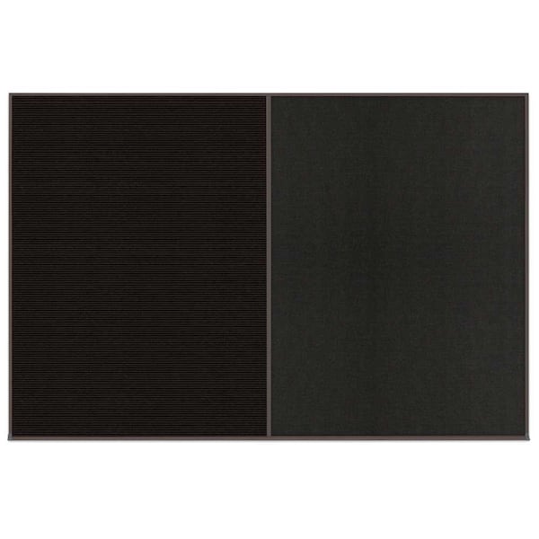 Enclosed Corkboard, 1 Door, 72"x36", 4" Fra